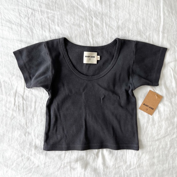 Rudy Jude Tops - Rudy Jude | Adult Baby Tee | Ink | XS